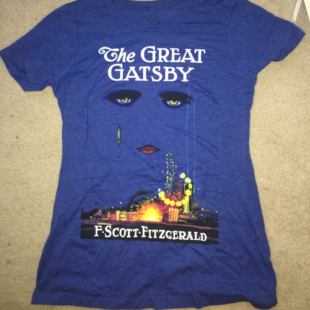 Great Gatsby graphic tee shirt